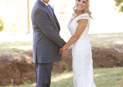 Jeff and Mardie's wedding on ranch grounds