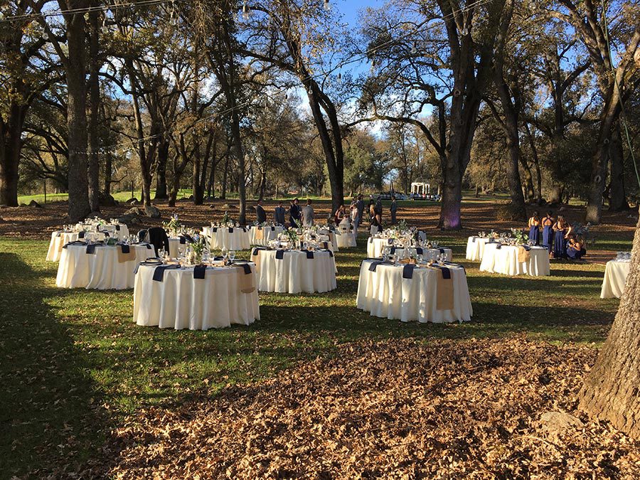 TablesSetupPackages Wedding reception packages include guest tables