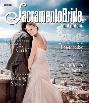 A Moment in Joy Photography's photo featured on the cover of Sacramento Bride and Groom