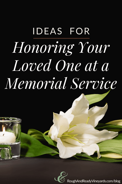 Ideas for Honoring Your Loved One at a Memorial Service Pinterest Pin