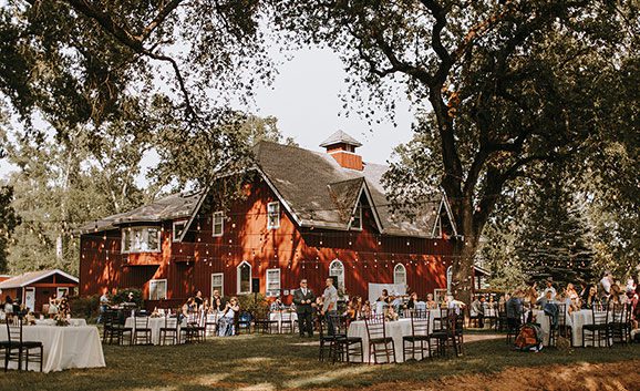 The Rough & Ready Vineyards guesthouse shown the day of a wedding. Photo by Ashton Imagery