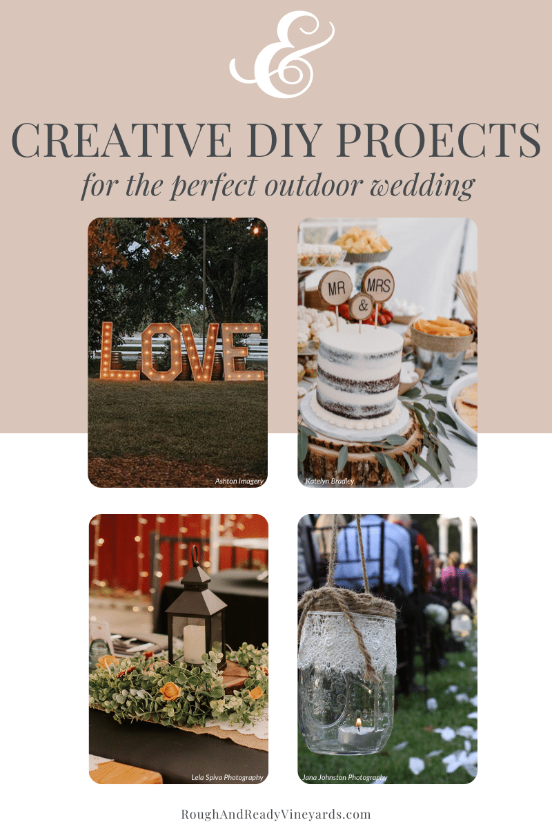 Creative wedding DIY project Pinterest pin