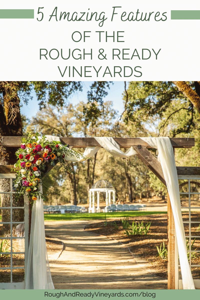 Features of the Rough & Ready Vineyards Pinterest pin