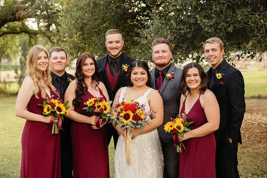 bridal-party-nj Natalie and James with their wedding party