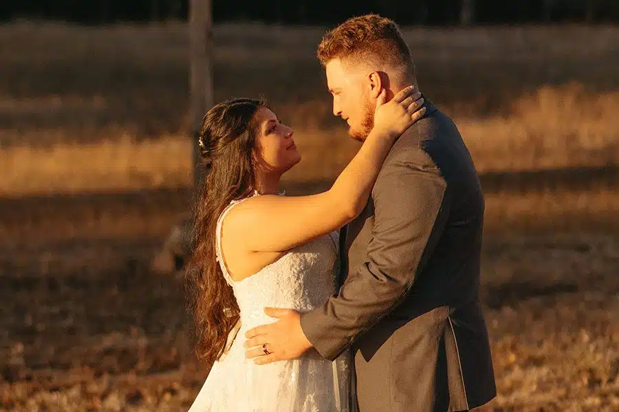 gaze-nj Natalie and James gaze lovingly at each other during sunset