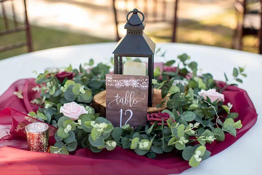 Tablescape and Brooke and Brandon's wedding