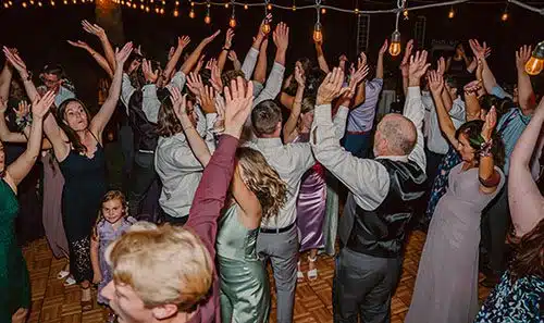 Guests dancing to music DJ'ed by Music Xpress. Photo by Mindful Media Photography