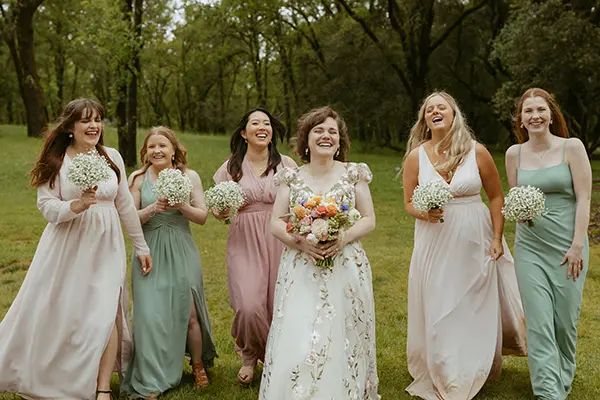 Megan and bridesmaids