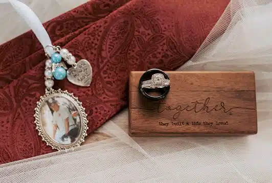Charm with photo of deceased loved one