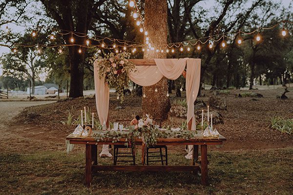 Kasey and Maddy's head table. Photo by Dream Capture Studios