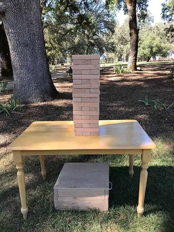 Jenga outdoor set