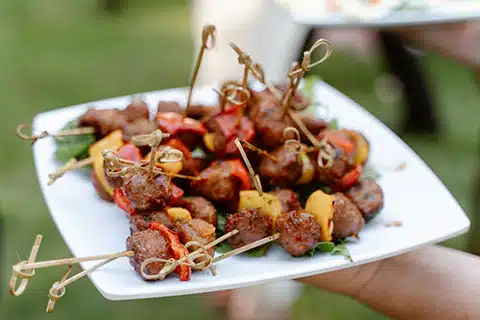 Delicious turkey meatballs made by Emily's Catering and Cakes