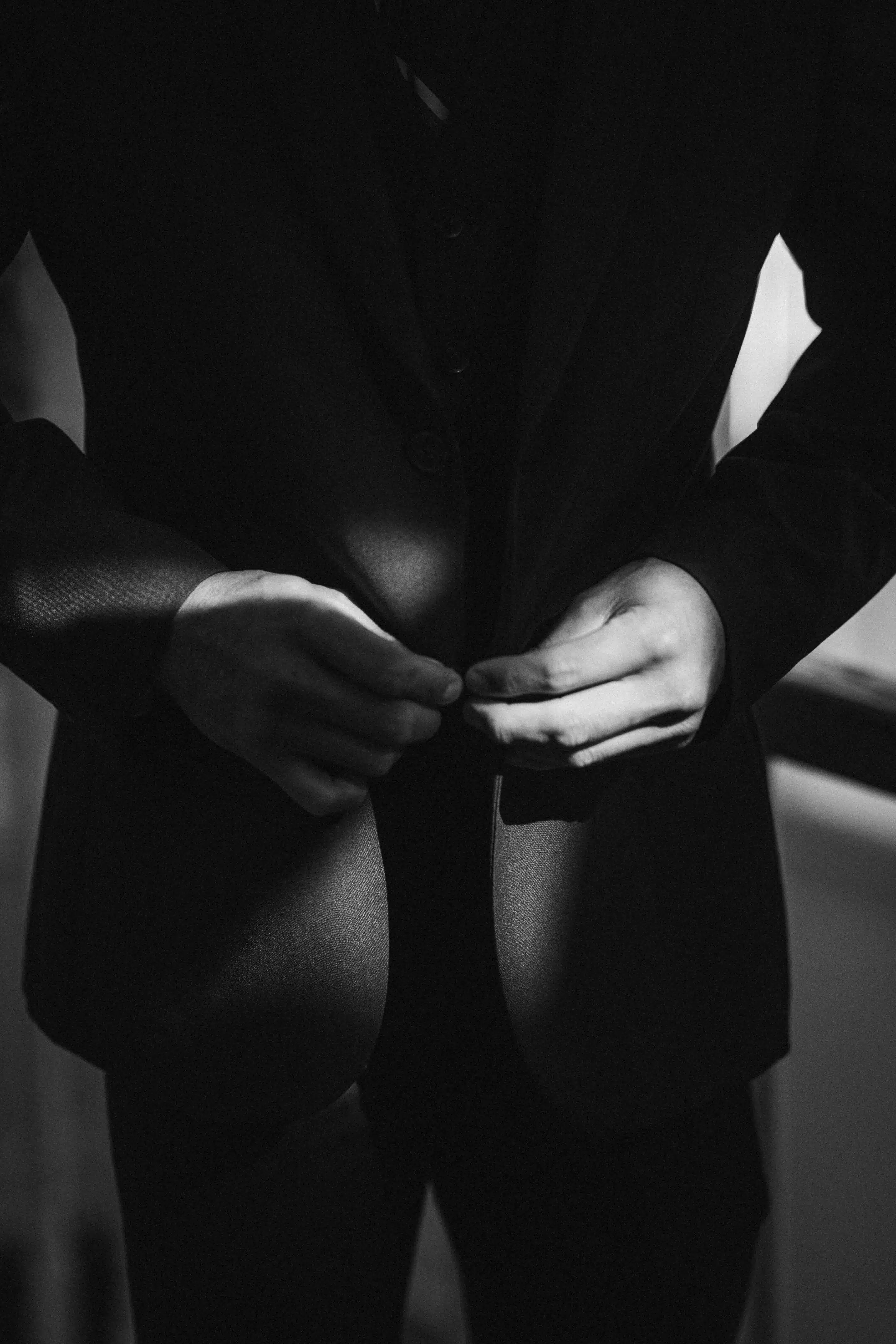 David B&W Getting Ready getitng ready