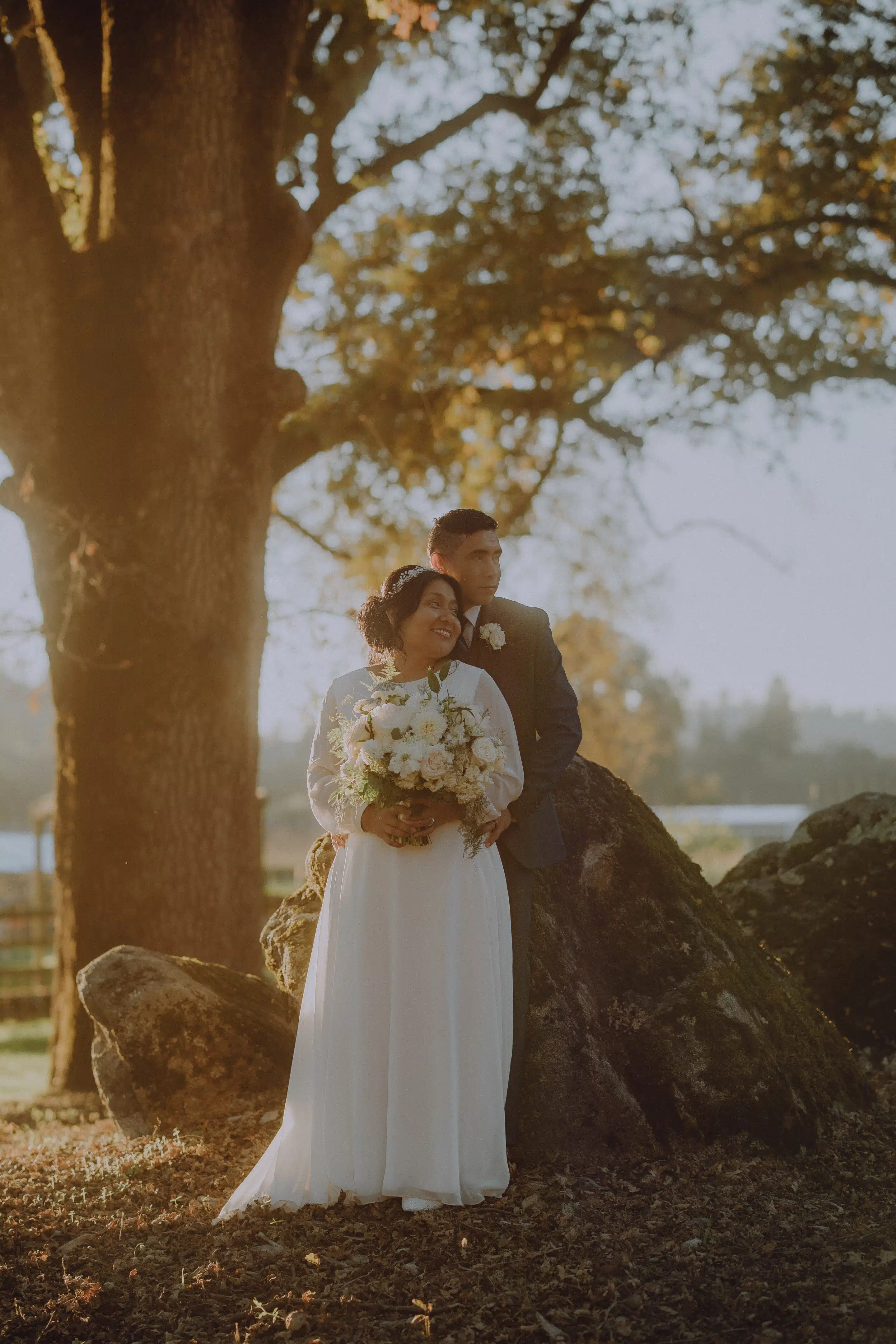 Thalia&David LOVE at the Mossy Rock bride groom mossy rock