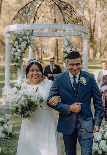 ThaliaHusband Bride and groom at Rough and Ready Vineyards